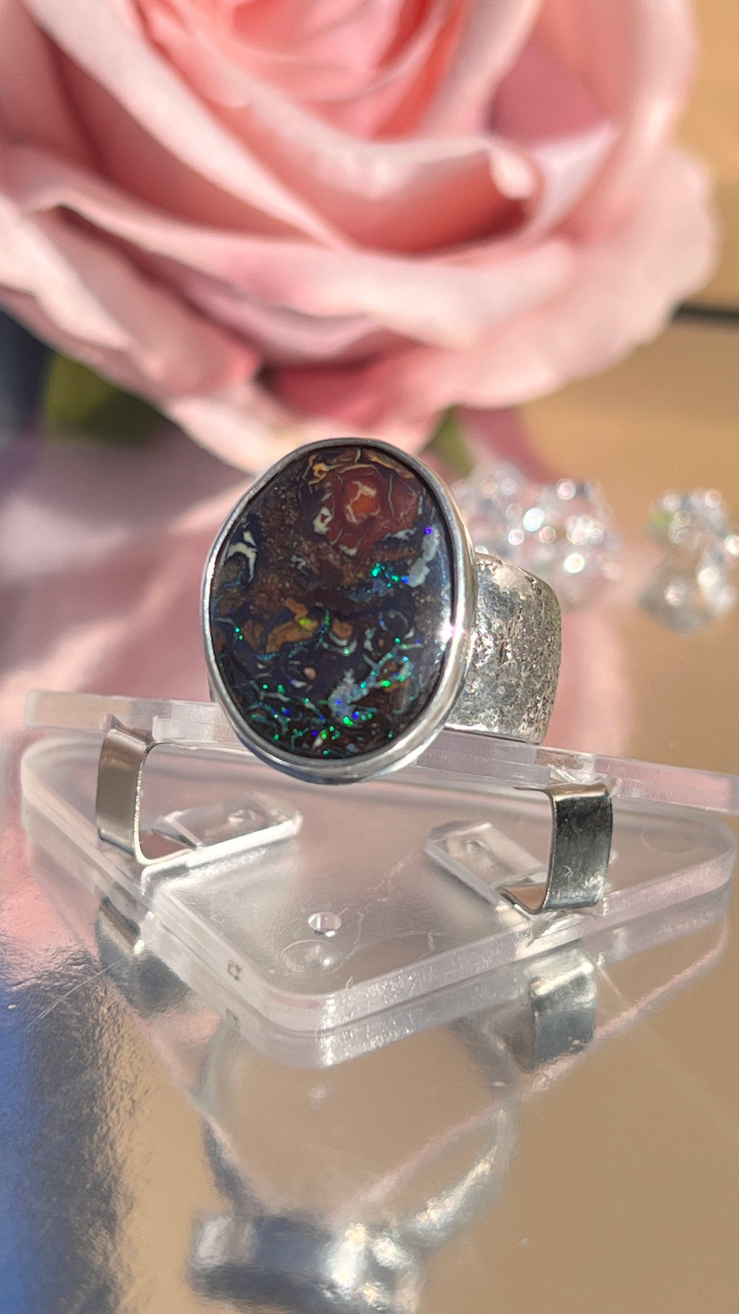 Boulder Opal Ring