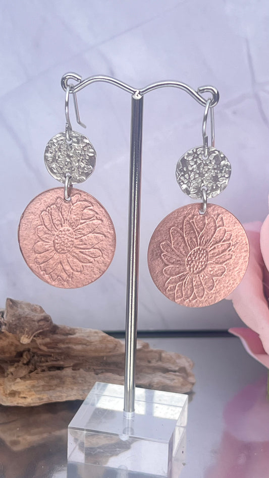 Mixed Metal Earrings.