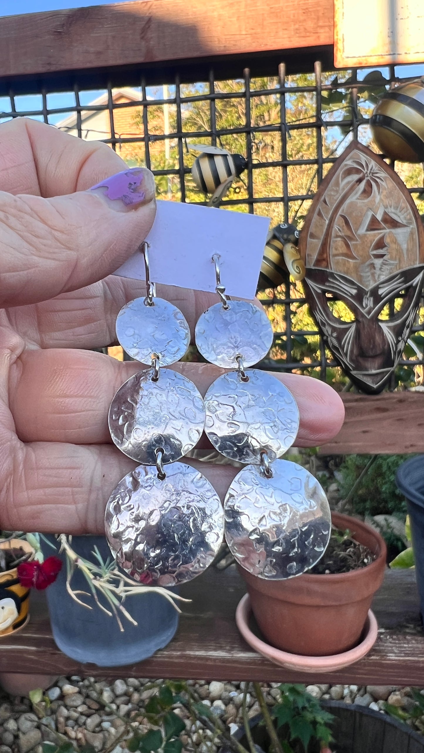 'Layla' Sterling Silver Earrings.