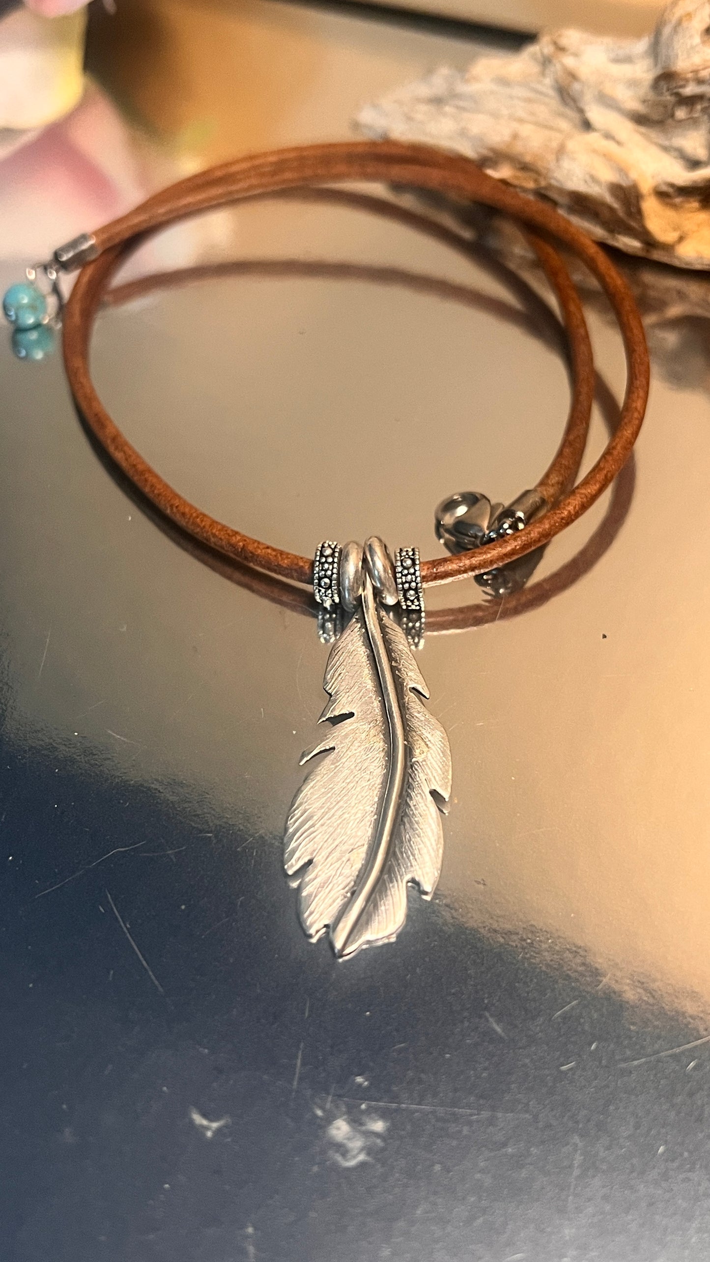 'Angel Feather' Sterling Silver Pendant
