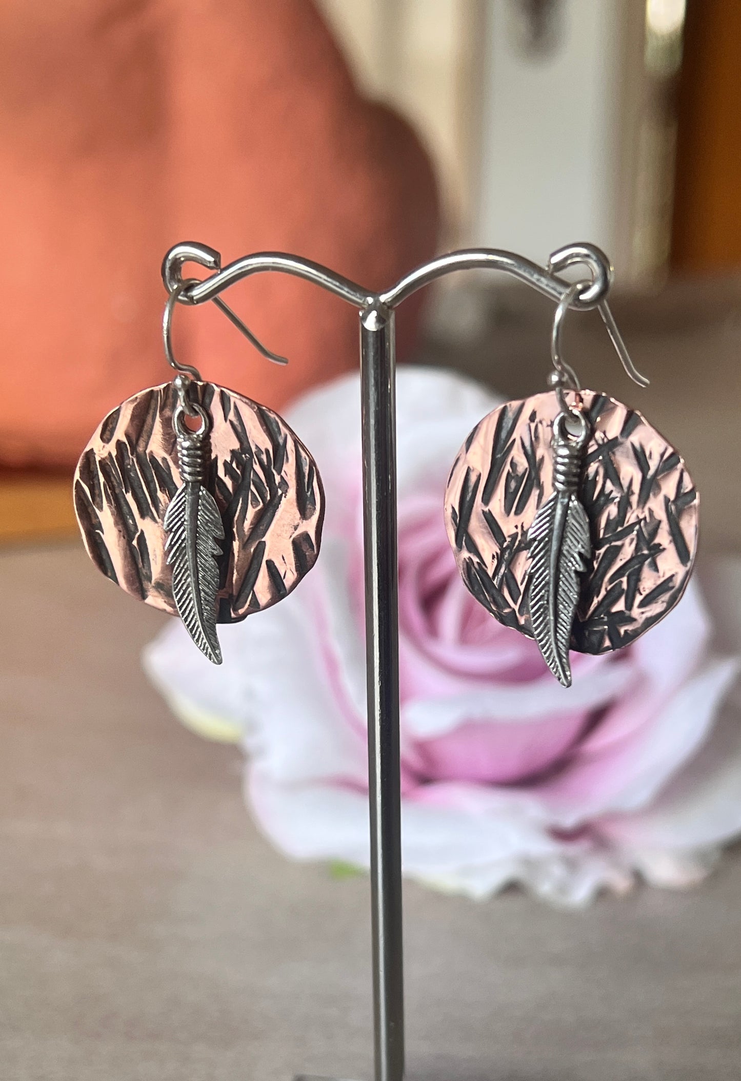 Mixed Metal Earrings.