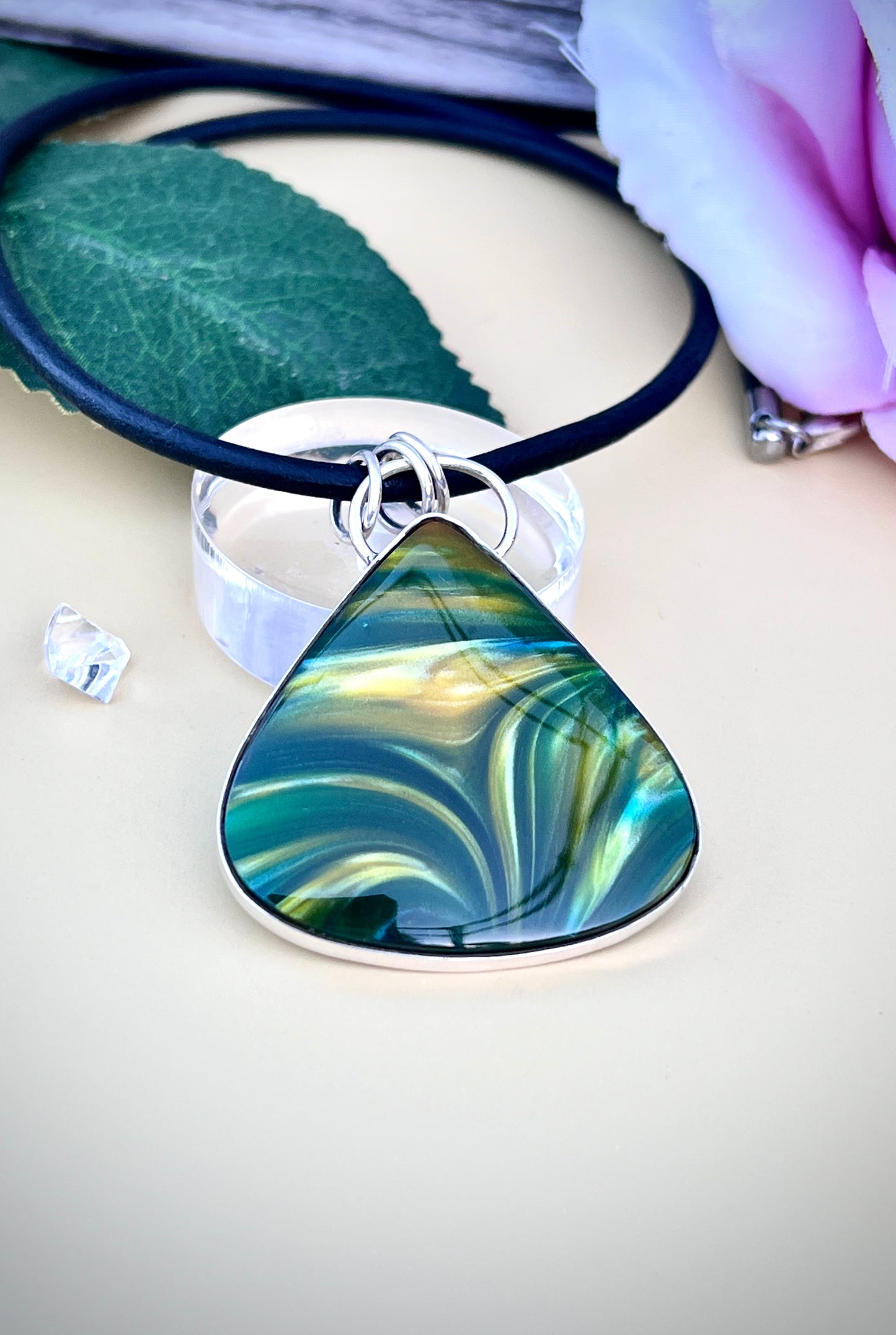 Bowlerite Pendant. ‘Chasing The Ten Pin’