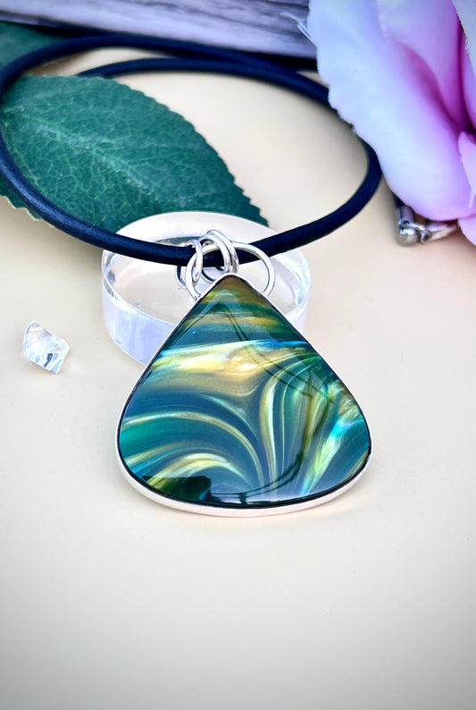 Bowlerite Pendant. ‘Chasing The Ten Pin’