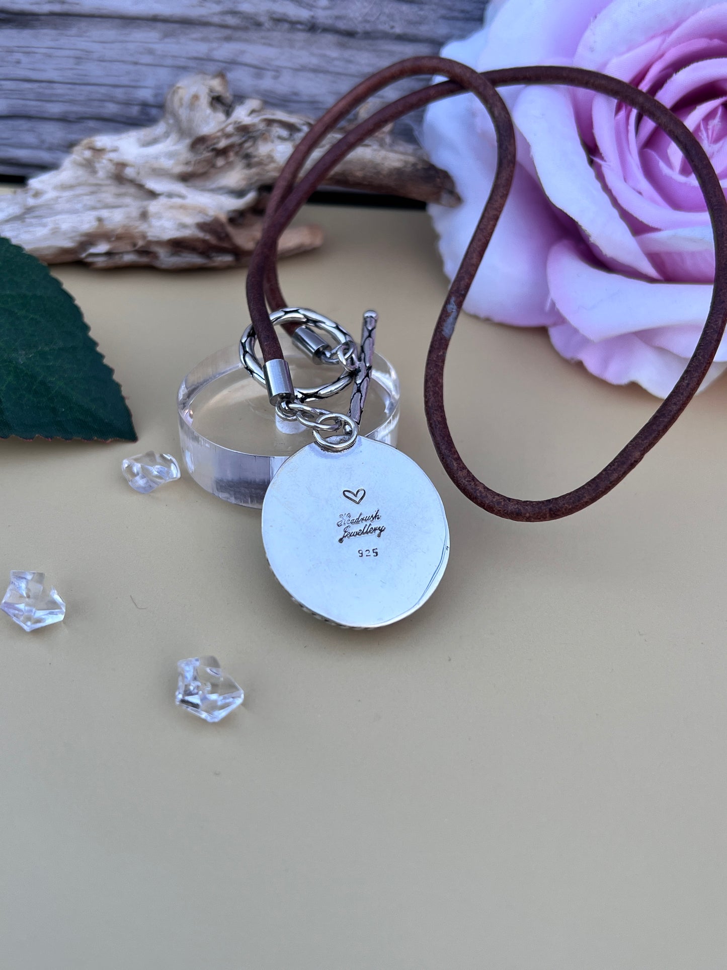 Turquoise Howlite Pendant.