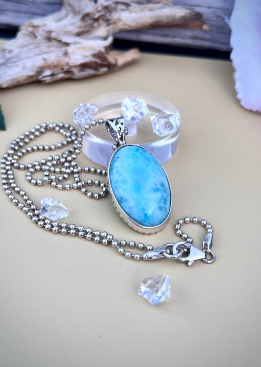 Larimar Pendant.
