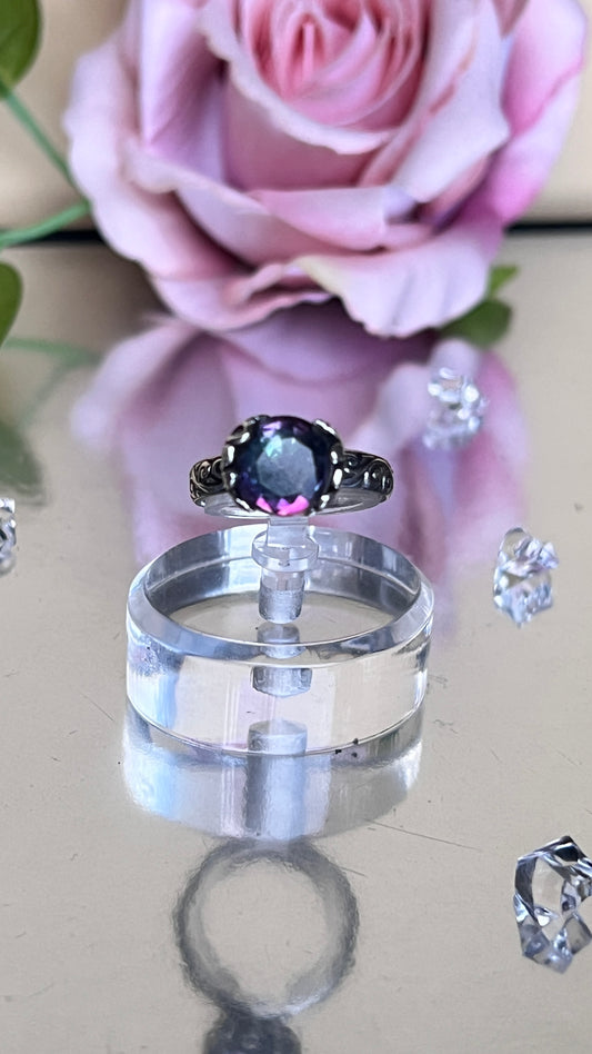 Aura Rainbow Quartz Ring.