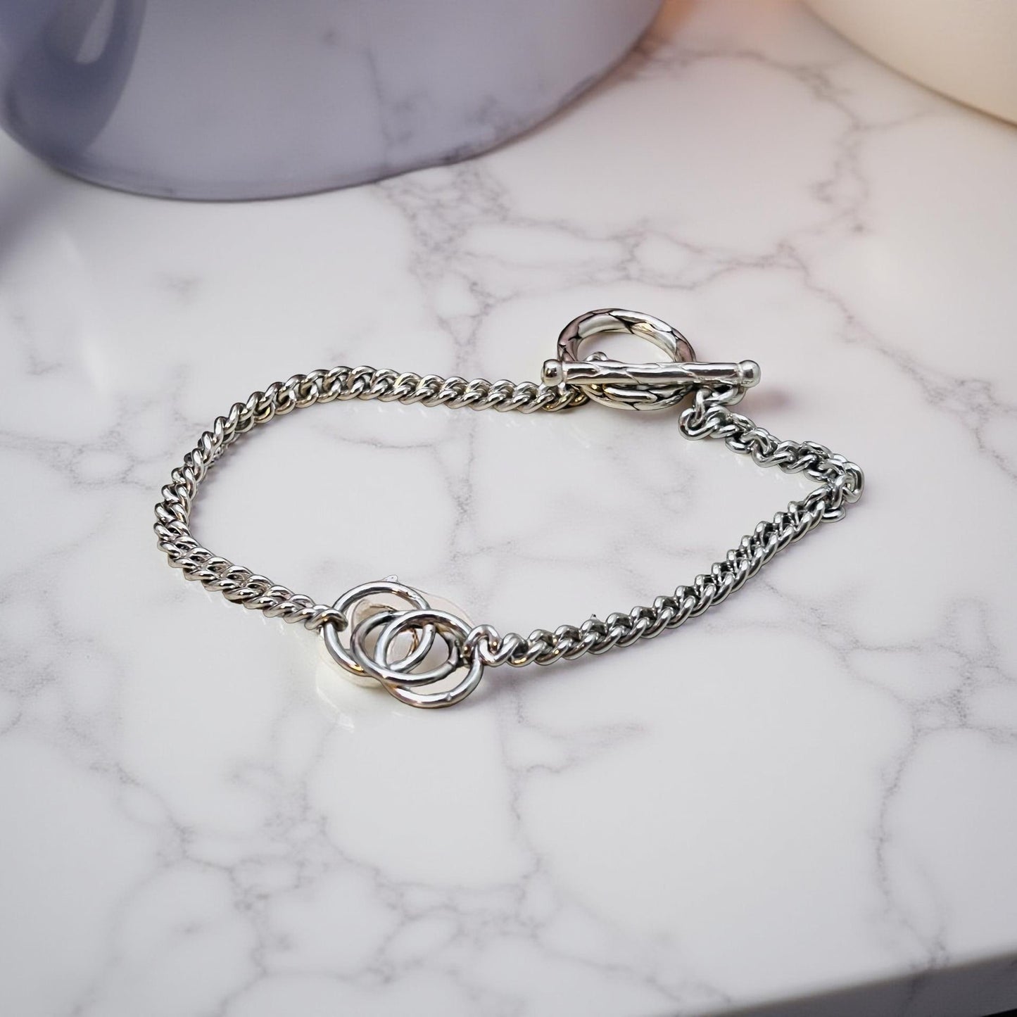 'Always & Forever' Sterling Silver Bracelet.