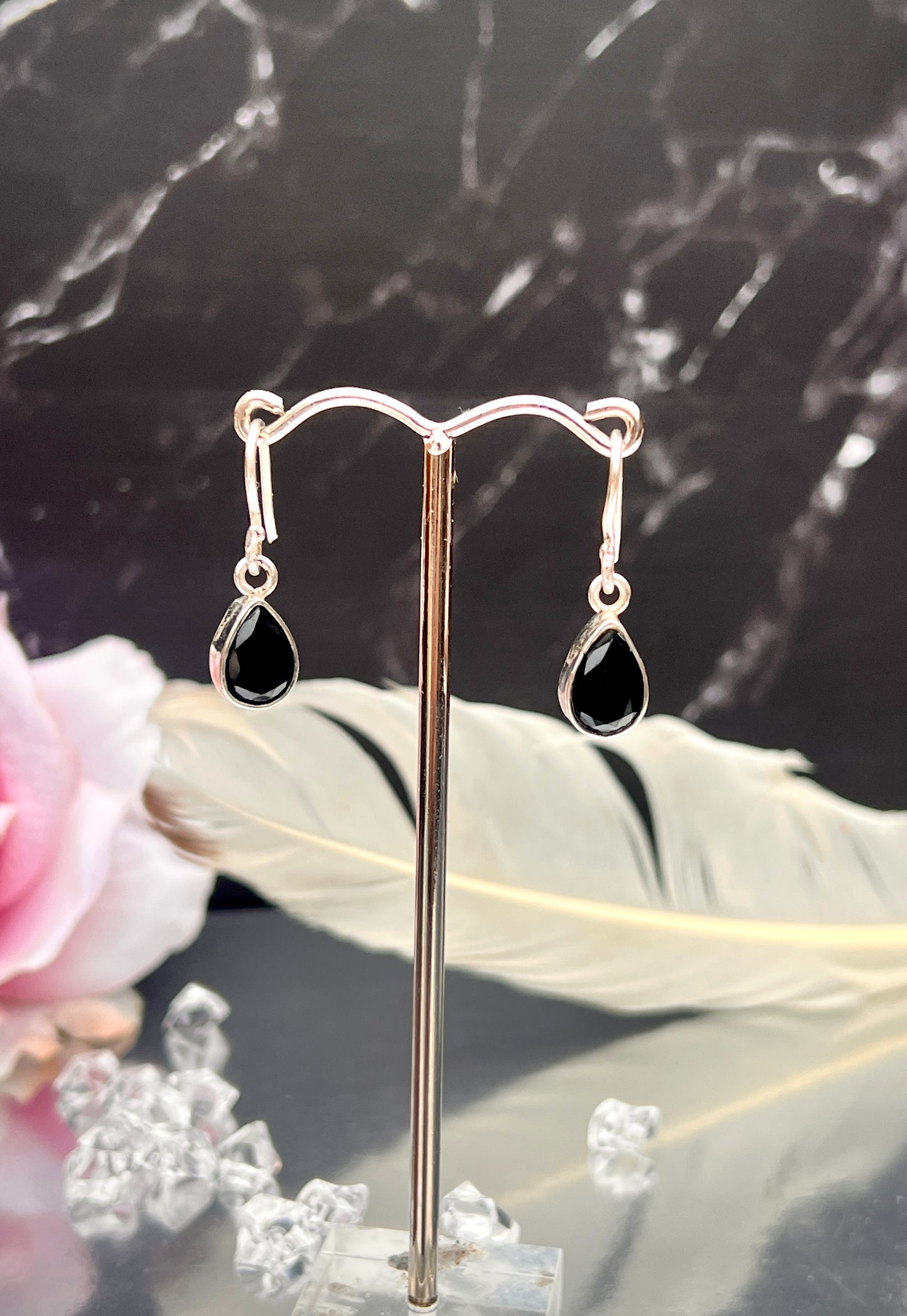 Tasmanian Black Spinel Earrings