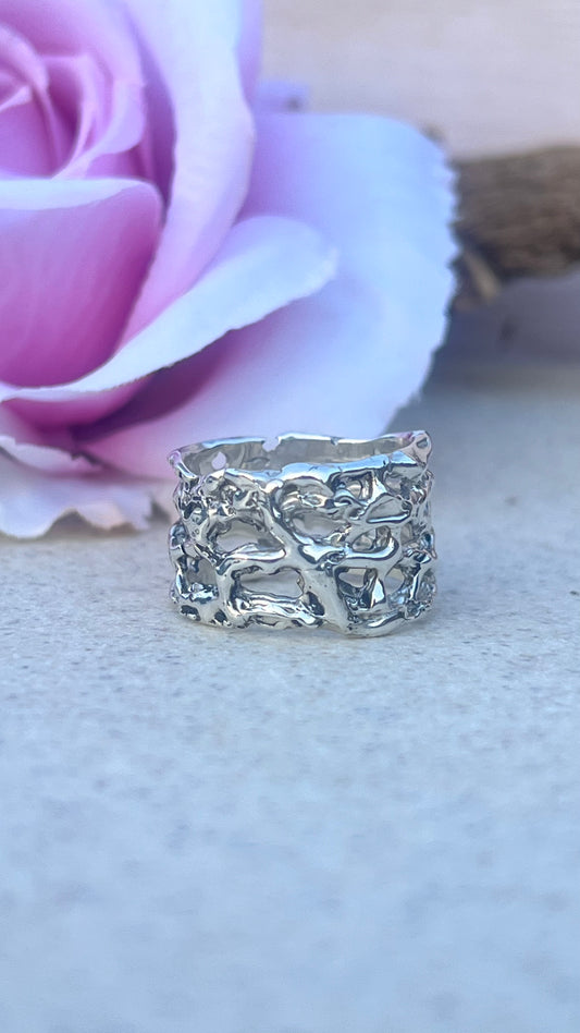 'Lacey" Sterling Silver Ring.