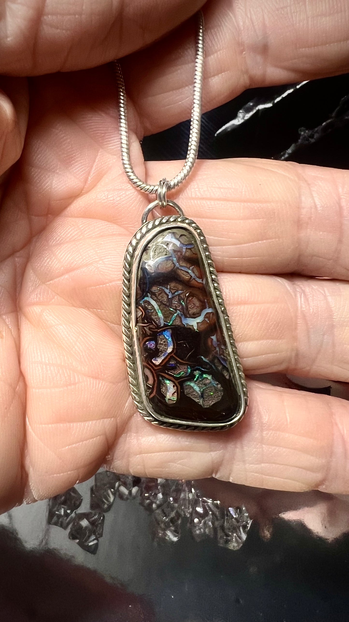 Boulder Opal Pendant.