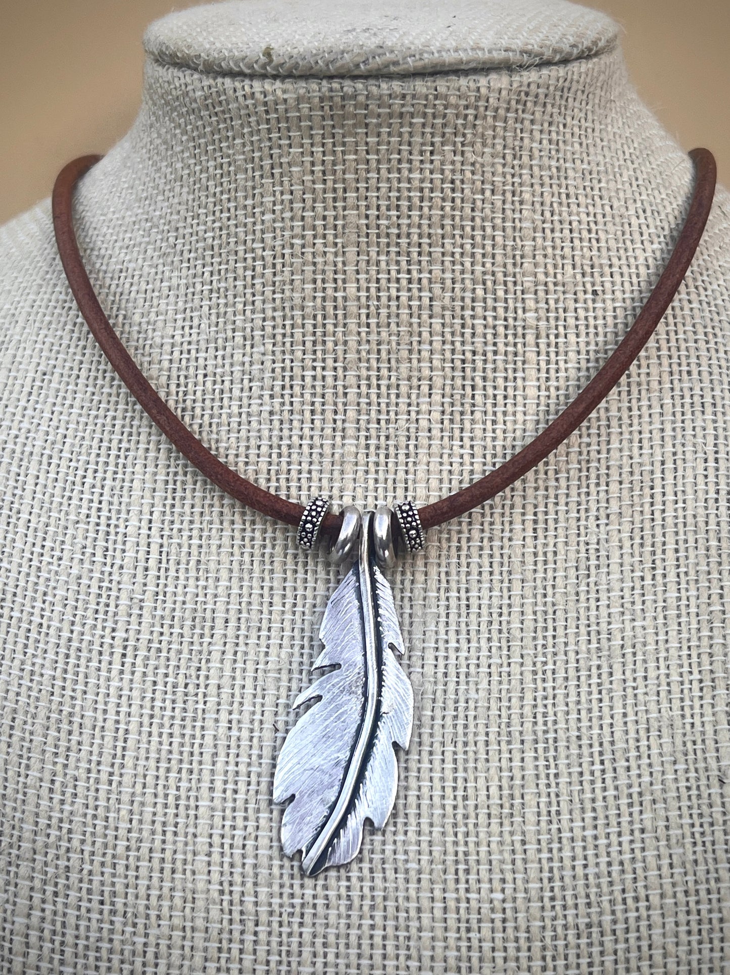 'Angel Feather' Sterling Silver Pendant