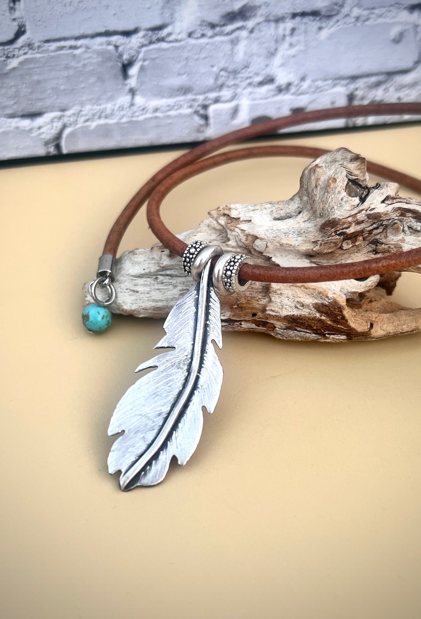 'Angel Feather' Sterling Silver Pendant