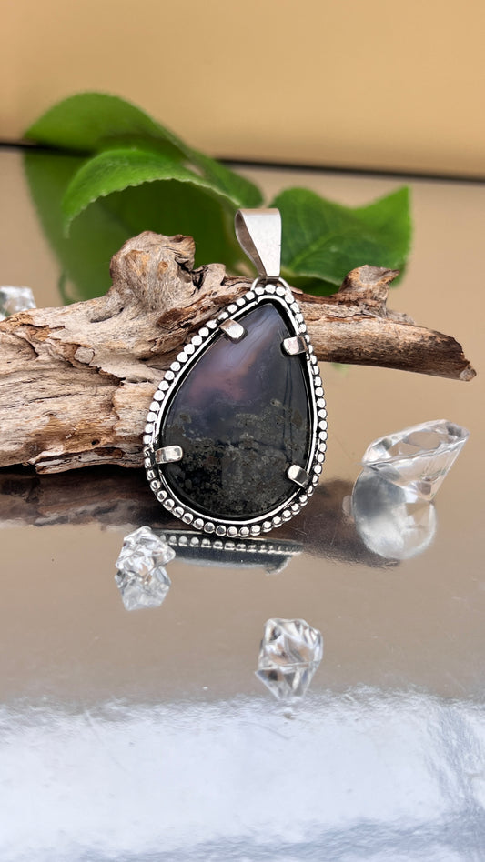 Moss Agate Pendant.