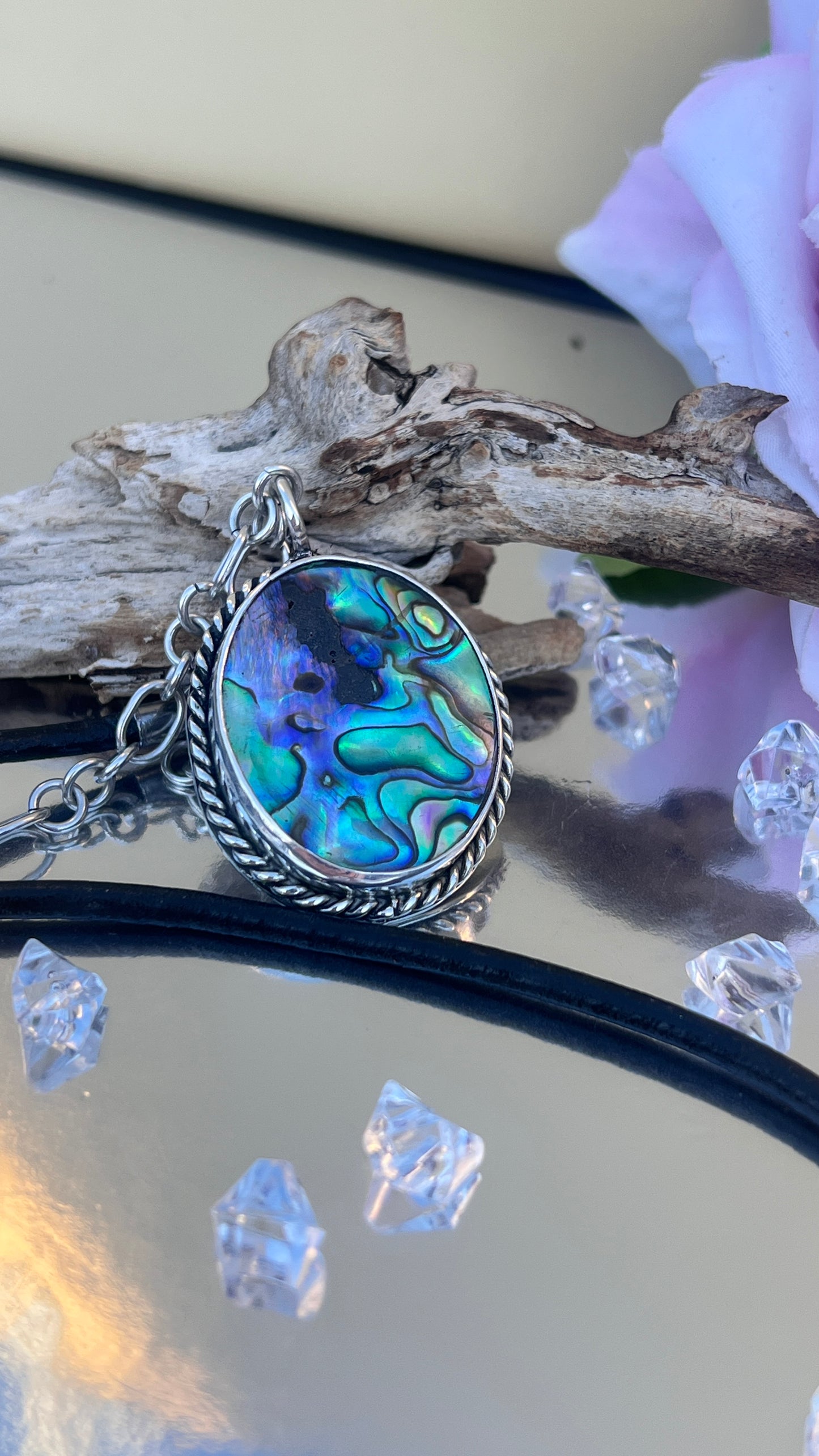 Paua Shell  (Abalone) Pendant.