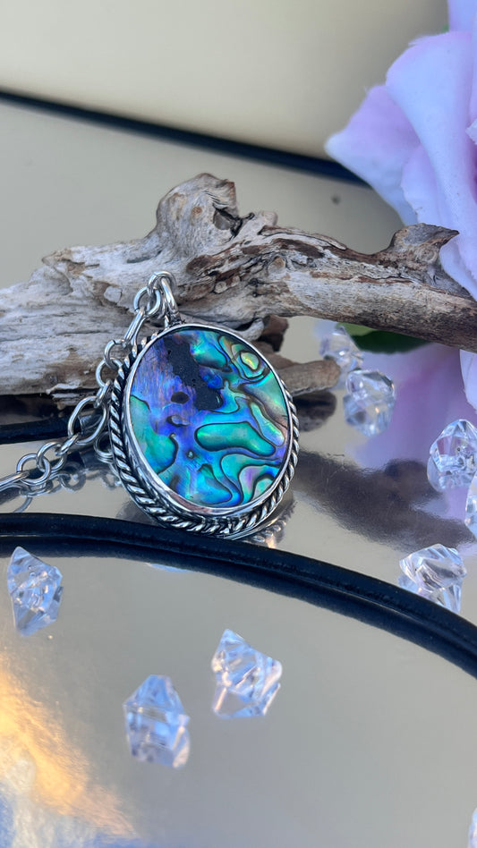Paua Shell  (Abalone) Pendant.