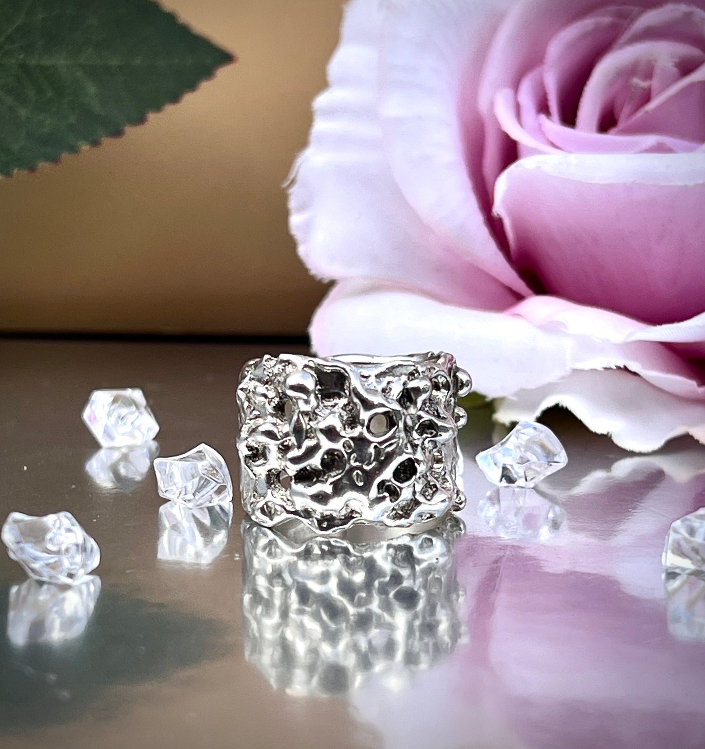 Large Sterling Silver Statement Ring. 'Evolution'