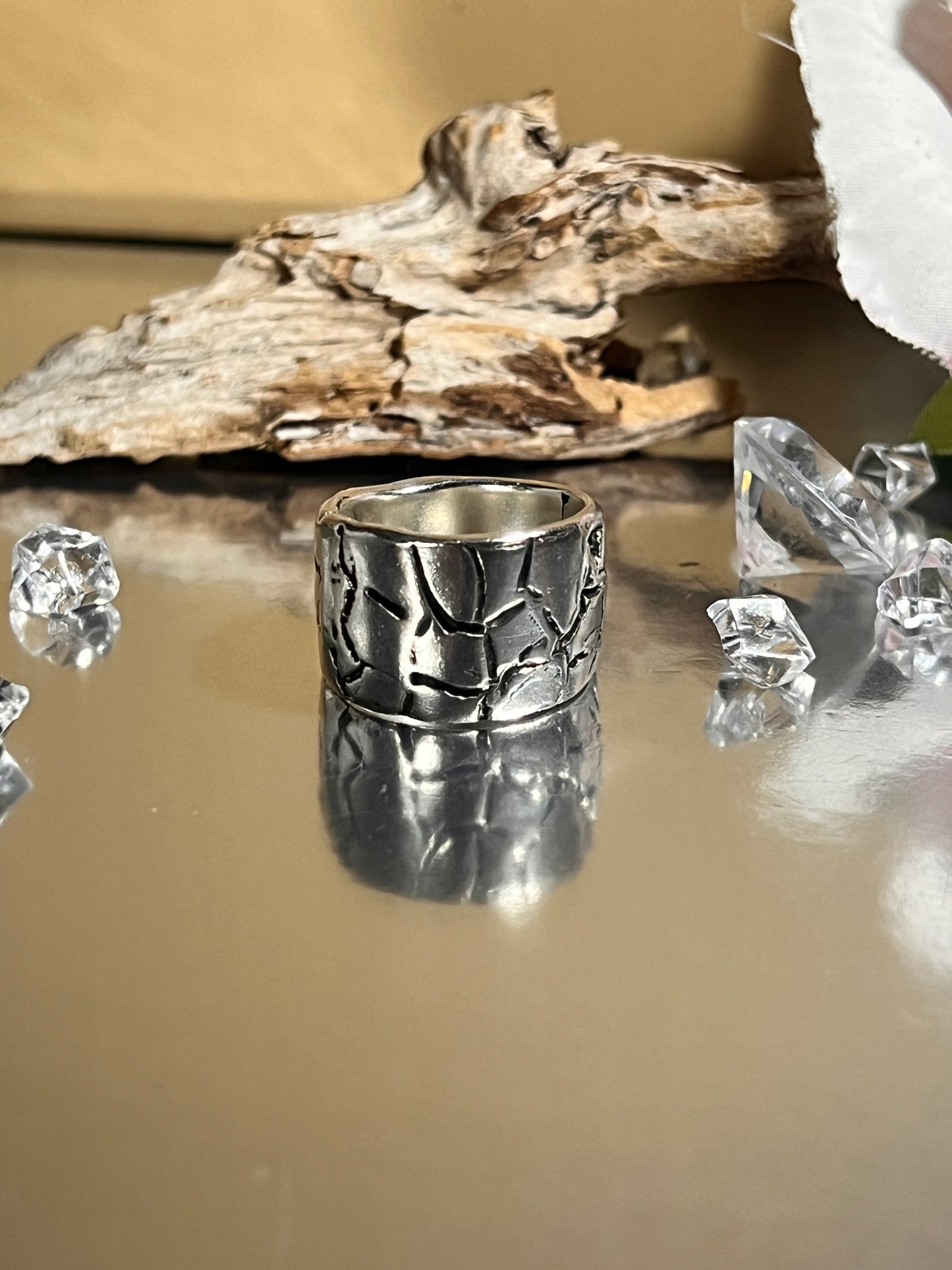 Large Sterling Silver ring. 'Arid'