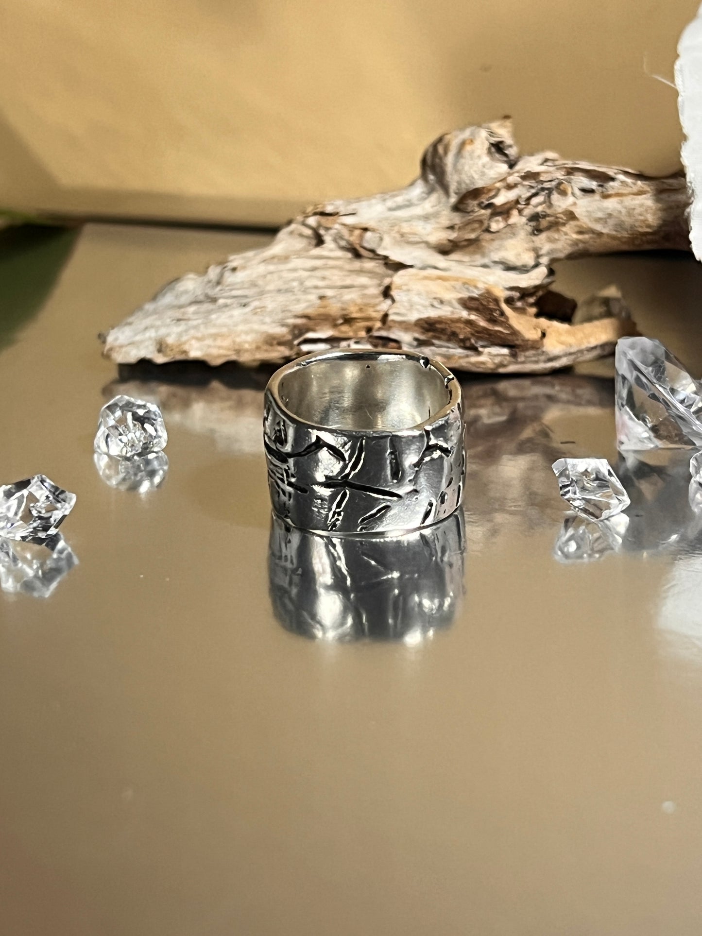 Large Sterling Silver ring. 'Arid'