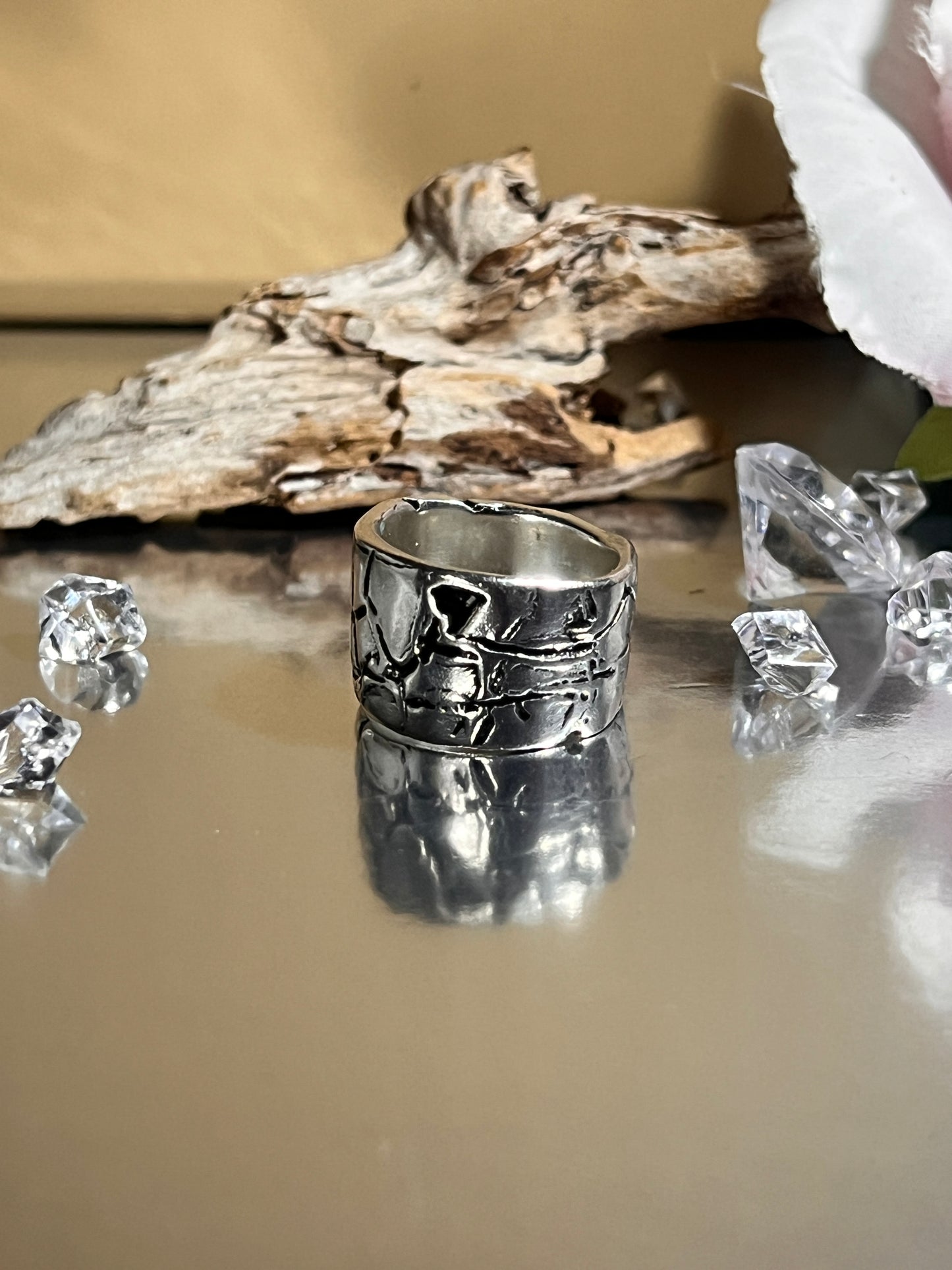 Large Sterling Silver ring. 'Arid'