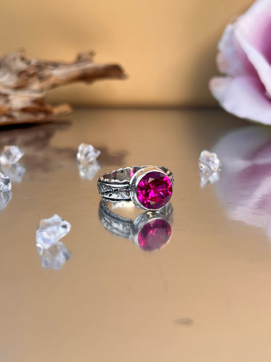 Pink Sapphire Ring. “Alicia”