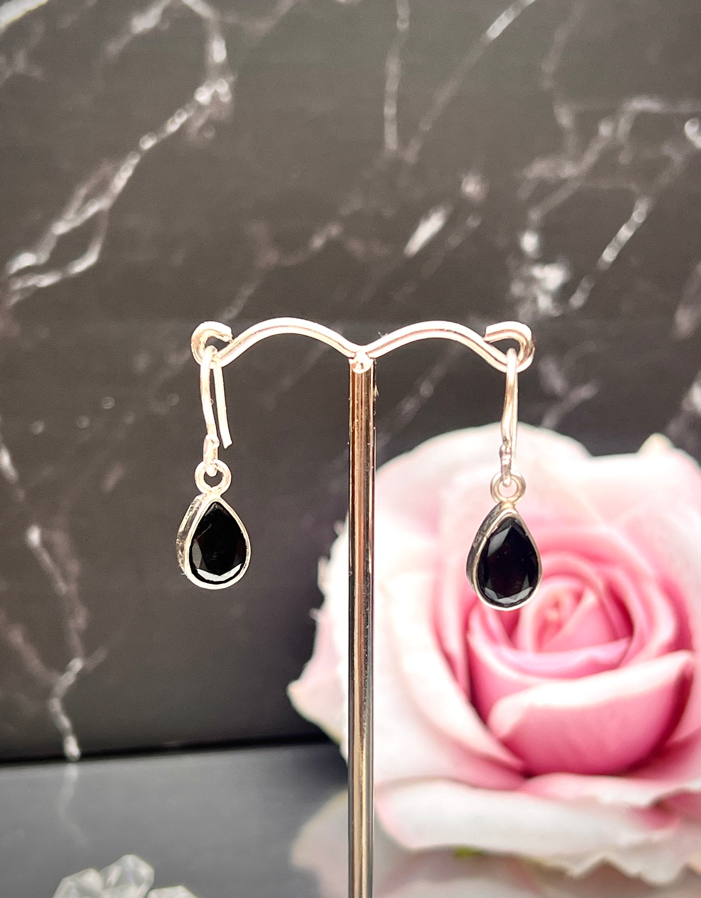 Tasmanian Black Spinel Earrings