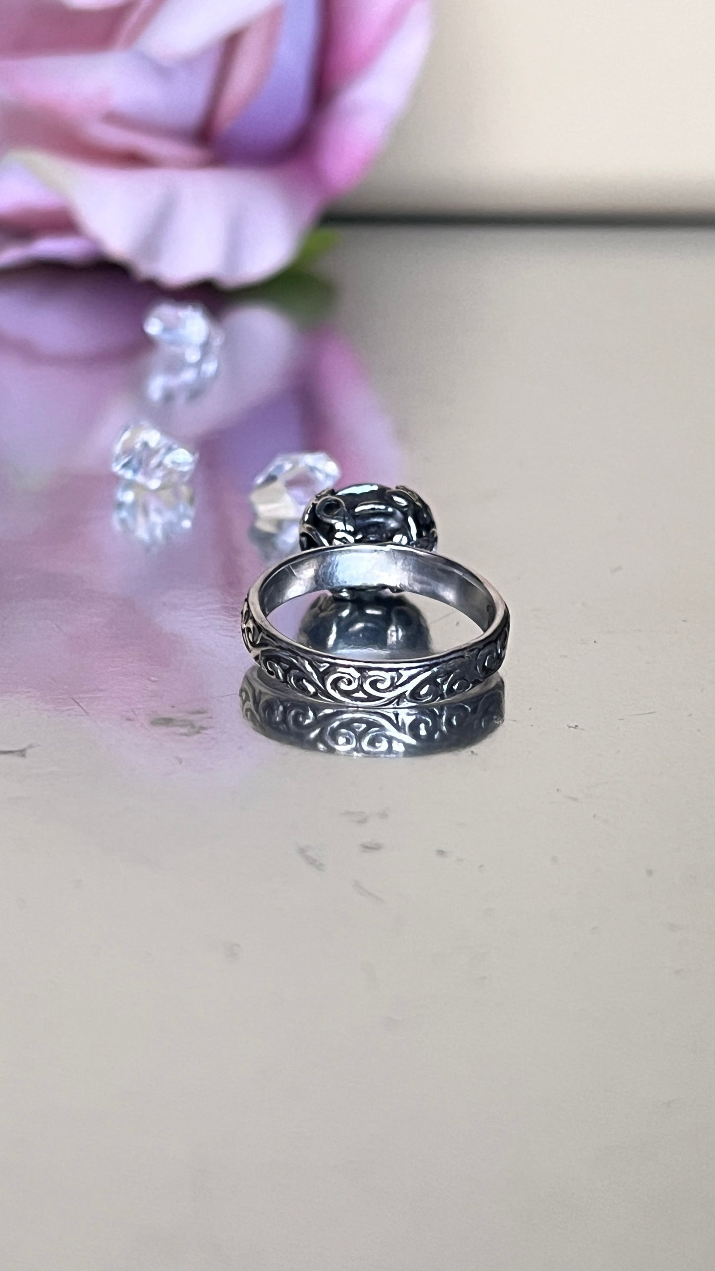 Aura Rainbow Quartz Ring.