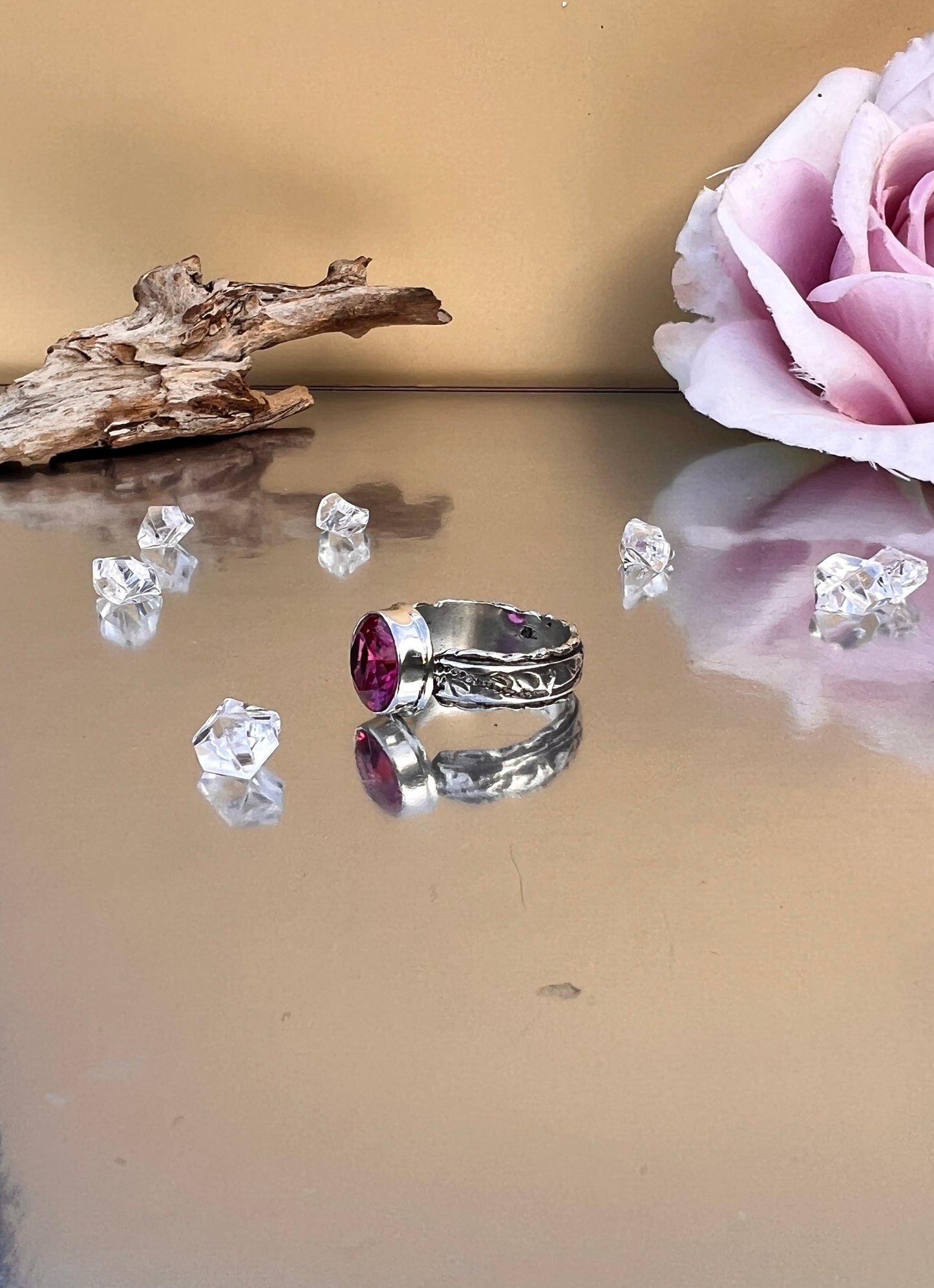 Pink Sapphire Ring. “Alicia”