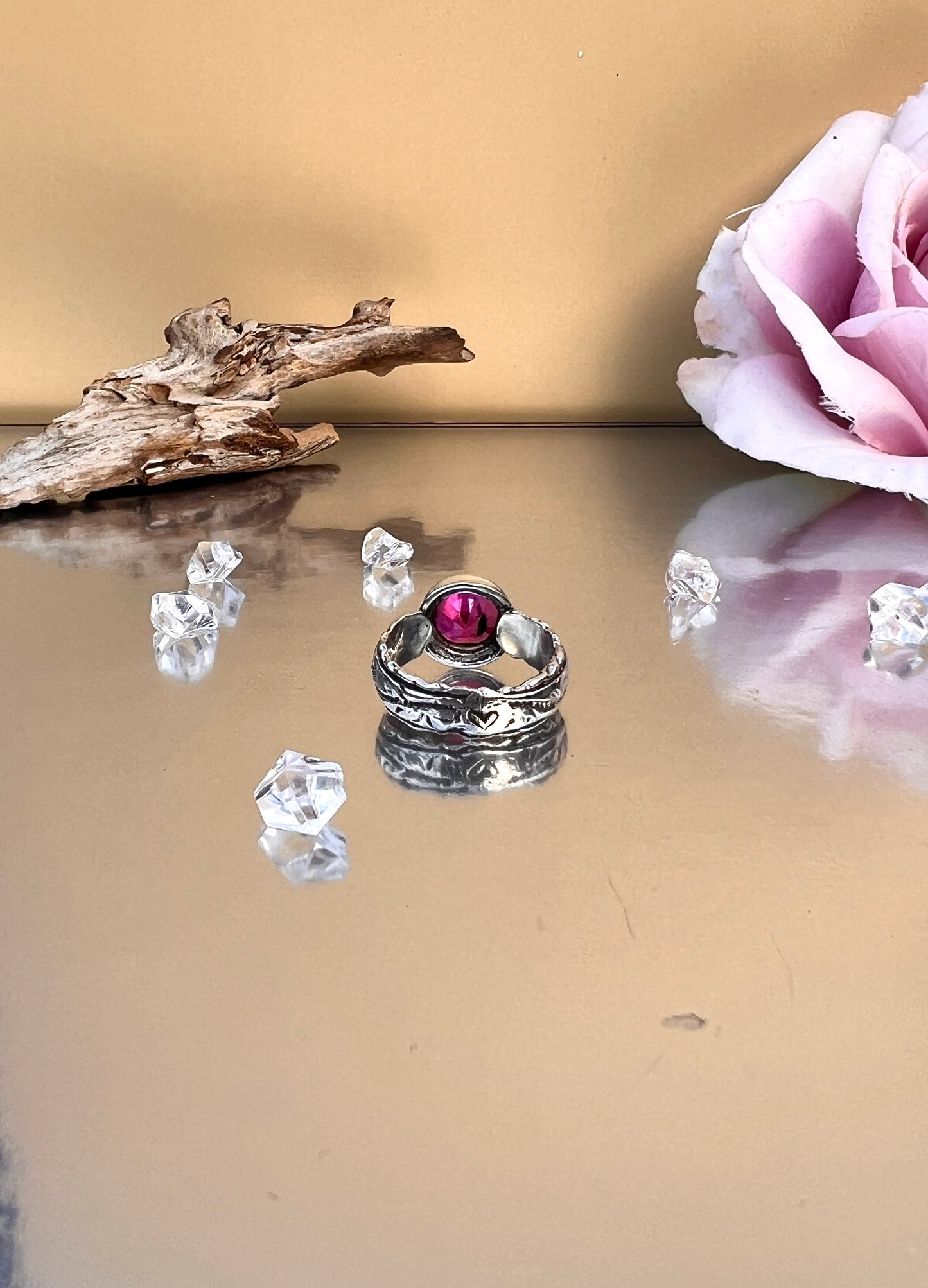 Pink Sapphire Ring. “Alicia”