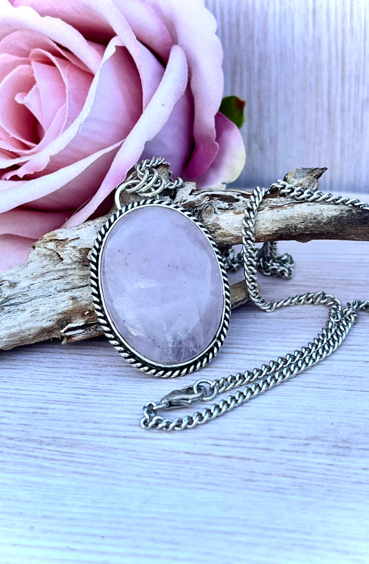 Rose Quartz Pendant.