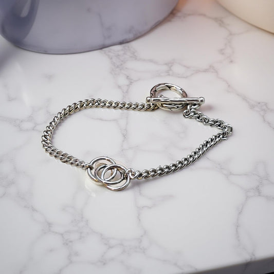 'Always & Forever' Sterling Silver Bracelet.